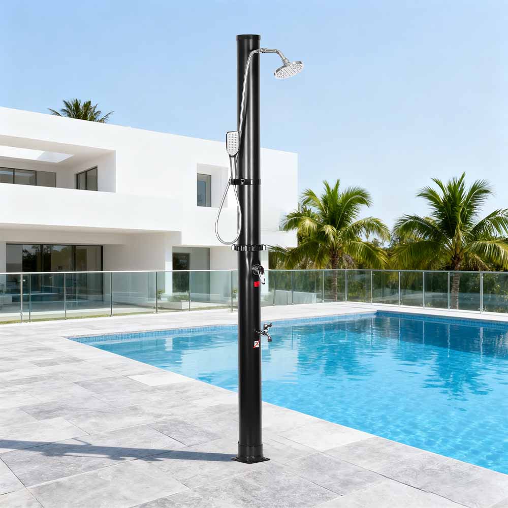 LY18L05-HB 18L Dalawang Seksyon ABS Chrome Shower Head Solar Shower Outdoor Garden Shower