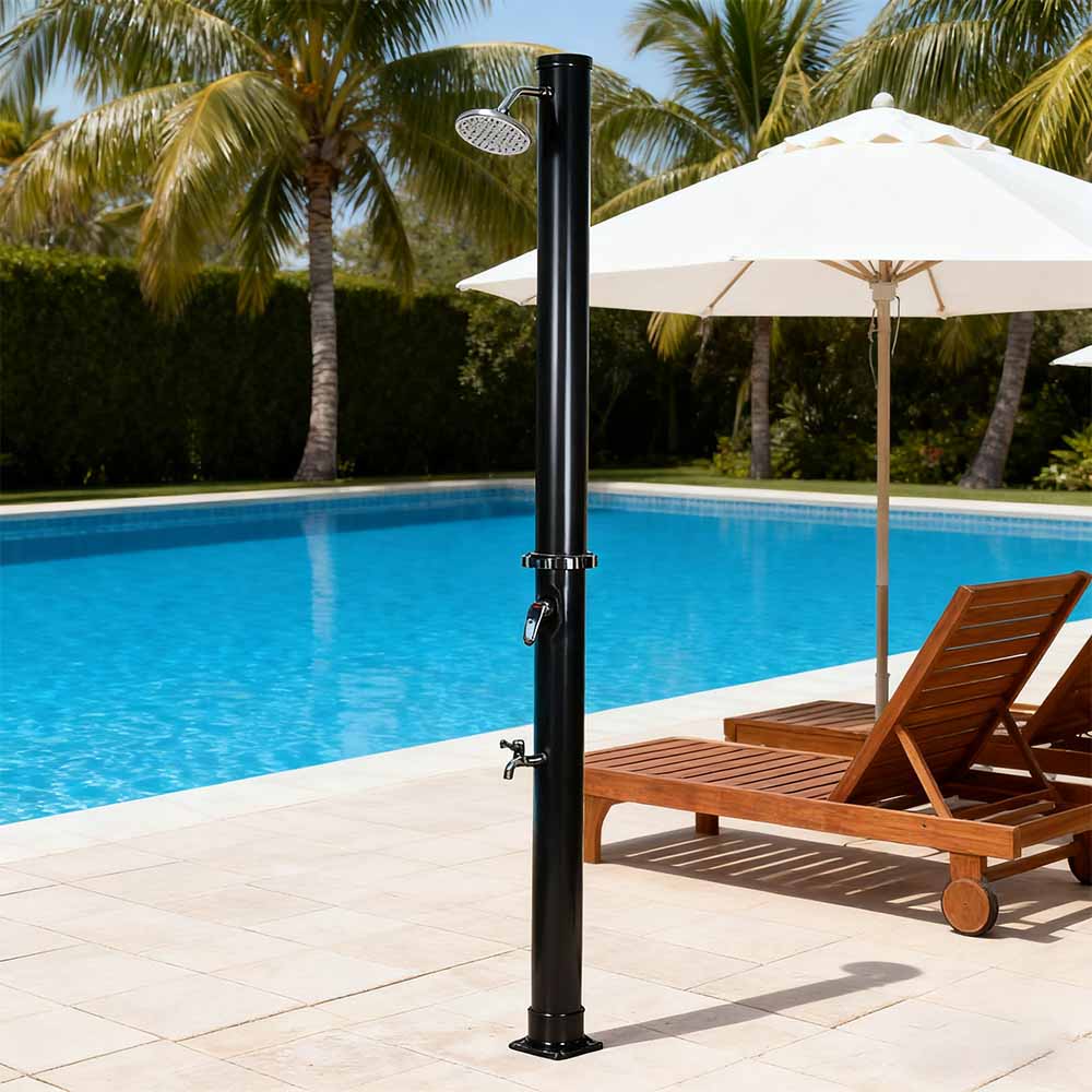 LY18L01 18L Outdoor Garden PVC Solar Shower Column na may Base